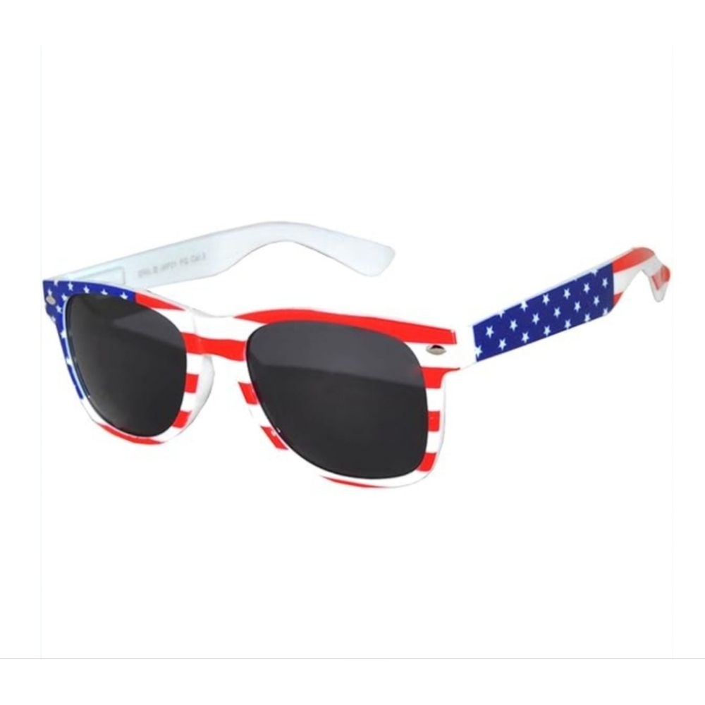 Patriotic American Flag Sunglasses USA Red White Blue Unisex NEW